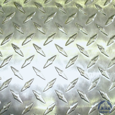 Рифлёный алюминиевый лист "Чечевица" 1,5х1500х3000 мм АМГ2НР купить в Мурманске