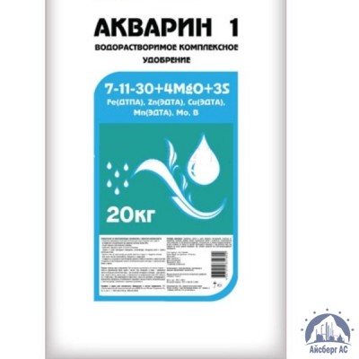 Удобрение Акварин 1 N-P-K+Mg+S+Мэ 7-11-30+4+3+Мэ в хелатной форме купить в Мурманске